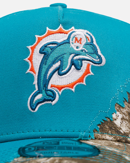 New Era Miami Dolphins 'Camo Tear Away' 9FORTY A-Frame Snapback Camo/Official Team Color