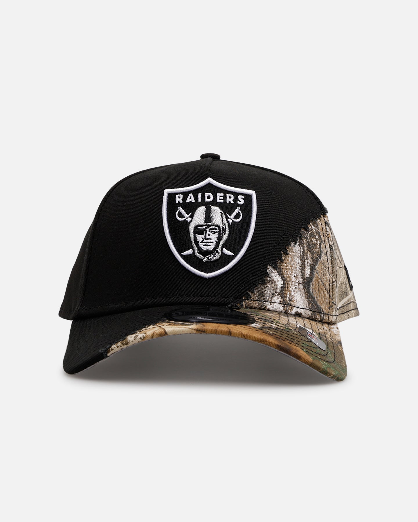 RAIDERS 迷彩 スナップバックキャップ New Era Las Vegas Raiders 'Camo Tear Away' 9FORTY A-Frame Snapback
