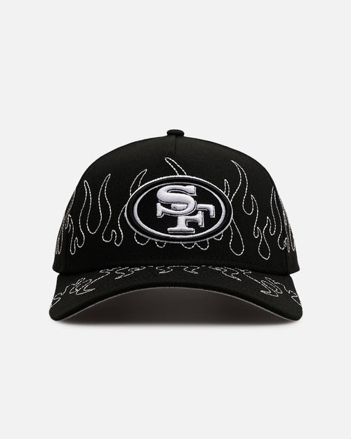 New Era San Francisco 49ers 'Outline Flames' 9FORTY A-Frame Snapback Black