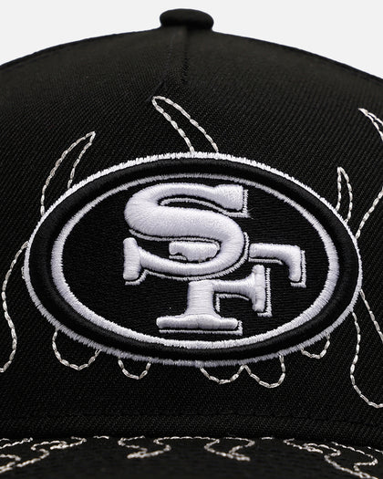 New Era San Francisco 49ers 'Outline Flames' 9FORTY A-Frame Snapback Black