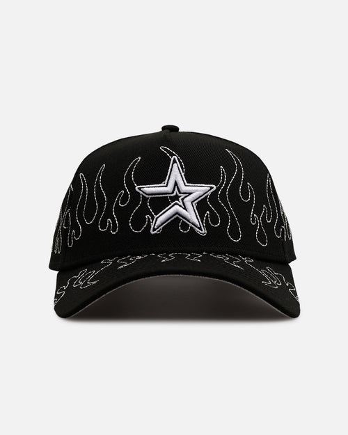 New Era Houston Astros 'Outline Flames' 9FORTY A-Frame Snapback Black