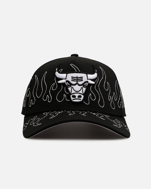 New Era Chicago Bulls 'Outline Flames' 9FORTY A-Frame Snapback Black