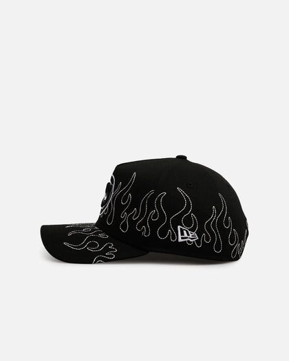 New Era Chicago Cubs 'Outline Flames' 9FORTY A-Frame Snapback Black