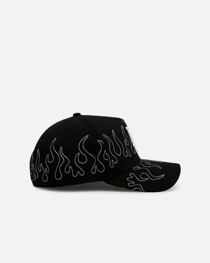 New Era Los Angeles Dodgers 'Outline Flames' 9FORTY A-Frame Snapback Black