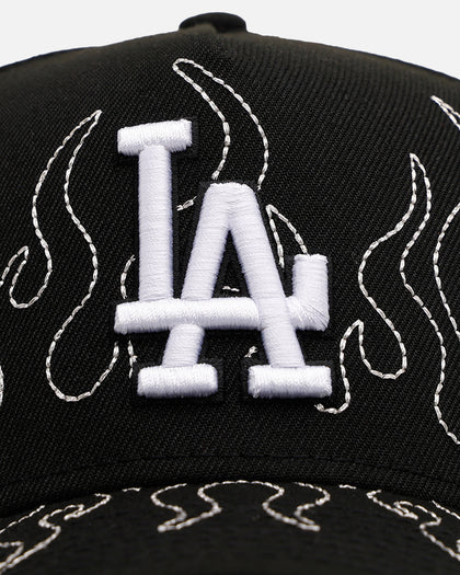New Era Los Angeles Dodgers 'Outline Flames' 9FORTY A-Frame Snapback Black