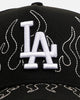 New Era Los Angeles Dodgers 'Outline Flames' 9FORTY A-Frame Snapback Black