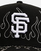 New Era San Francisco Giants 'Outline Flames' 9FORTY A-Frame Snapback Black