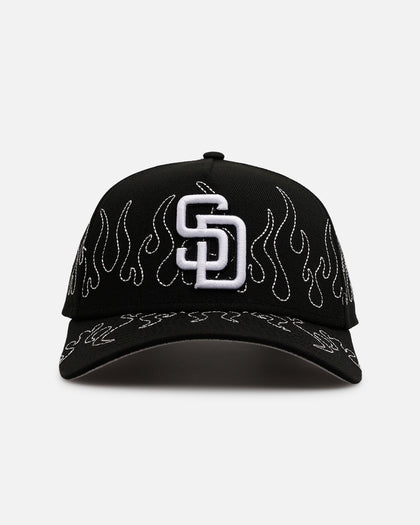 New Era San Diego Padres 'Outline Flames' 9FORTY A-Frame Snapback Black