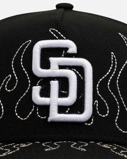 New Era San Diego Padres 'Outline Flames' 9FORTY A-Frame Snapback Black