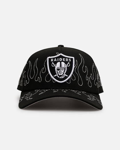 New Era Las Vegas Raiders 'Outline Flames' 9FORTY A-Frame Snapback Black