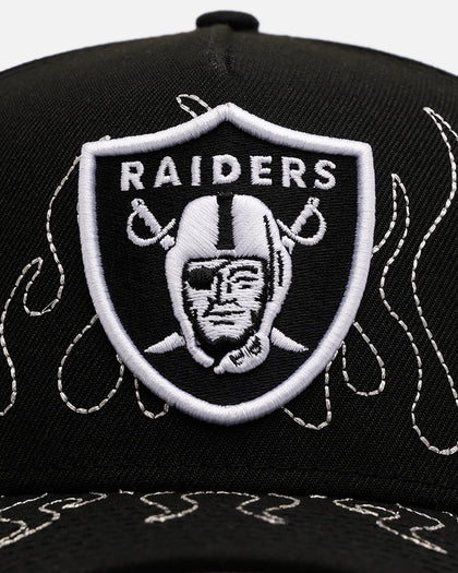 New Era Las Vegas Raiders 'Outline Flames' 9FORTY A-Frame Snapback Black
