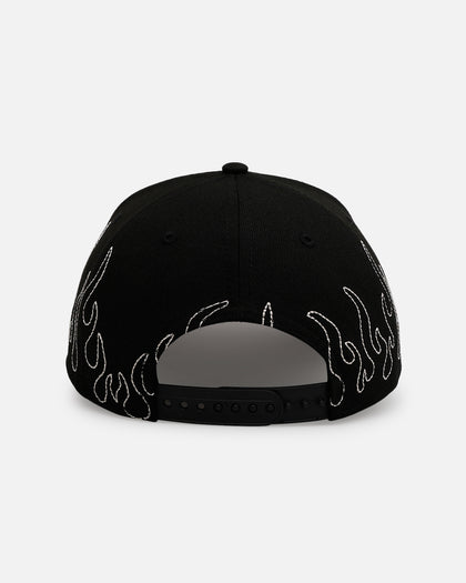 New Era New York Yankees 'Outline Flames' 9FORTY A-Frame Snapback Black
