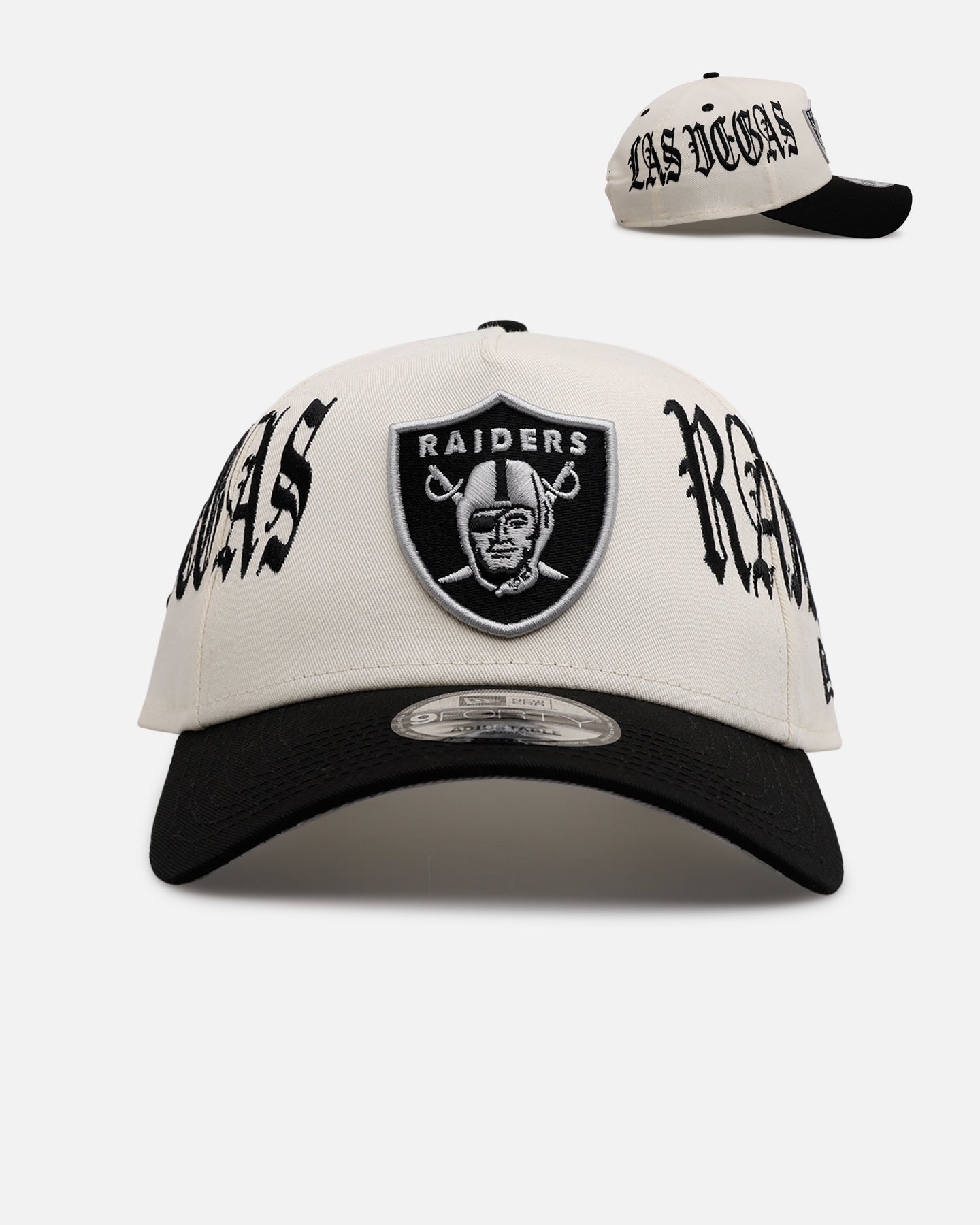 New Era Las Vegas Raiders 'Gothic Script Two Tone' 9FORTY A-Frame