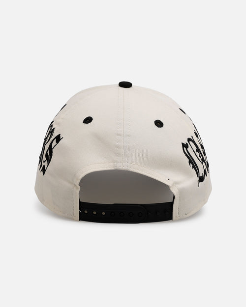 New Era Las Vegas Raiders 'Gothic Script Two Tone' 9FORTY A-Frame Snapback Chrome/Black