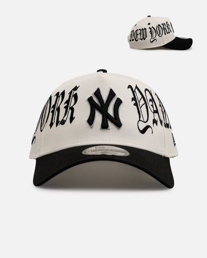 New Era New York Yankees 'Gothic Script Two Tone' 9FORTY A-Frame Snapback Chrome/Black