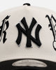 New Era New York Yankees 'Gothic Script Two Tone' 9FORTY A-Frame Snapback Chrome/Black