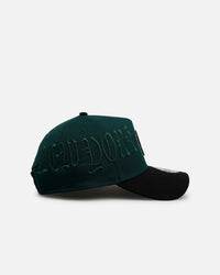 New Era New York Yankees 'Gothic Script Two Tone' 9FORTY A-Frame Snapback Dark Green/Black