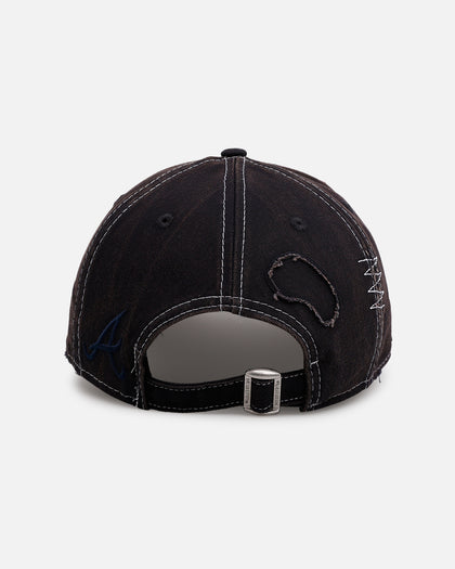 New Era Atlanta Braves 'Distressed And Worn' 9FORTY A-Frame Casual Strapback Navy