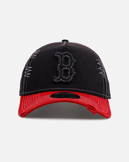 New Era Boston Red Sox 'Distressed And Worn' 9FORTY A-Frame Casual Strapback Navy/Red