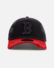New Era Boston Red Sox 'Distressed And Worn' 9FORTY A-Frame Casual Strapback Navy/Red
