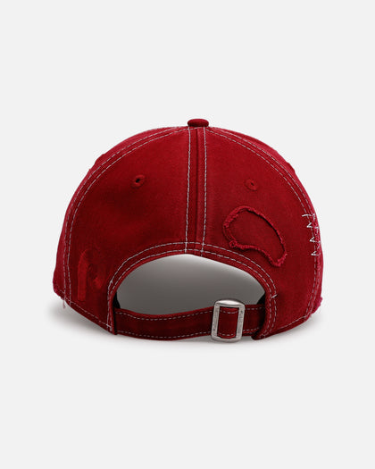 New Era Philadelphia Phillies 'Distressed And Worn' 9FORTY A-Frame Casual Strapback Burgundy