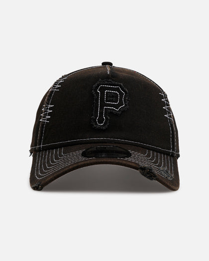 New Era Pittsburgh Pirates 'Distressed And Worn' 9FORTY A-Frame Casual Strapback Black