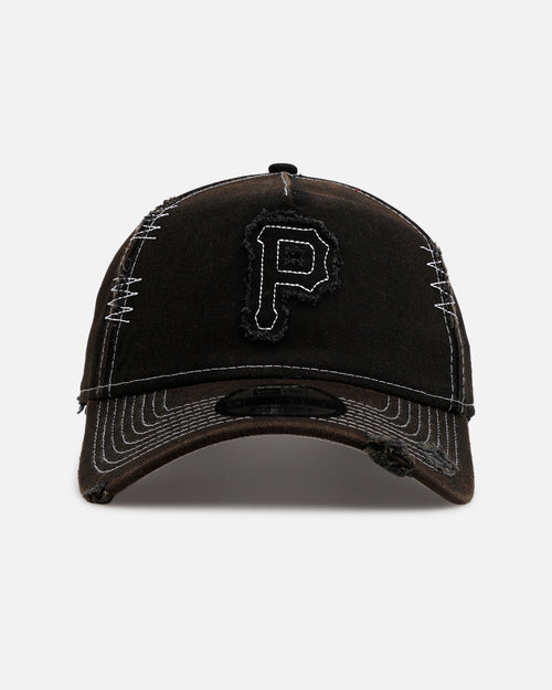 New Era Pittsburgh Pirates 'Distressed And Worn' 9FORTY A-Frame Casual Strapback Black