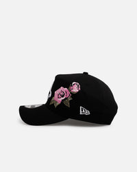 New Era Boston Red Sox 'Pink Rose Embroidery' 9FORTY A-Frame Snapback Black/Pink
