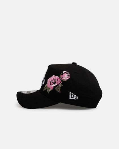 New Era Boston Red Sox 'Pink Rose Embroidery' 9FORTY A-Frame Snapback Black/Pink