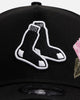 New Era Boston Red Sox 'Pink Rose Embroidery' 9FORTY A-Frame Snapback Black/Pink