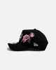 New Era Chicago Cubs 'Pink Rose Embroidery' 9FORTY A-Frame Snapback Black/Pink