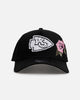 New Era Kansas City Chiefs 'Pink Rose Embroidery' 9FORTY A-Frame Snapback Black/Pink