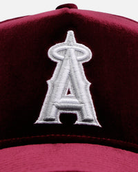 New Era Los Angeles Angels 'Velvet Dreams' 9FORTY A-Frame Snapback Burgundy