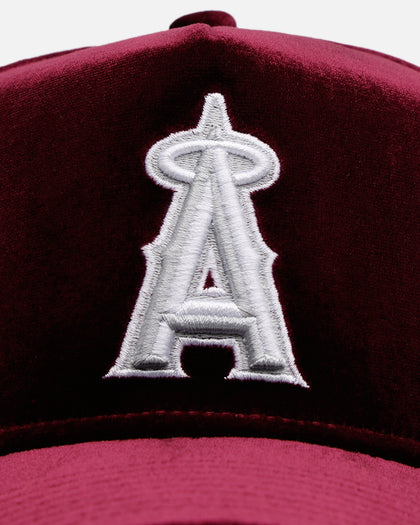 New Era Los Angeles Angels 'Velvet Dreams' 9FORTY A-Frame Snapback Burgundy