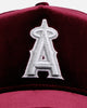 New Era Los Angeles Angels 'Velvet Dreams' 9FORTY A-Frame Snapback Burgundy