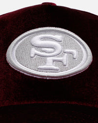 New Era San Francisco 49ers 'Velvet Dreams' 9FORTY A-Frame Snapback Burgundy