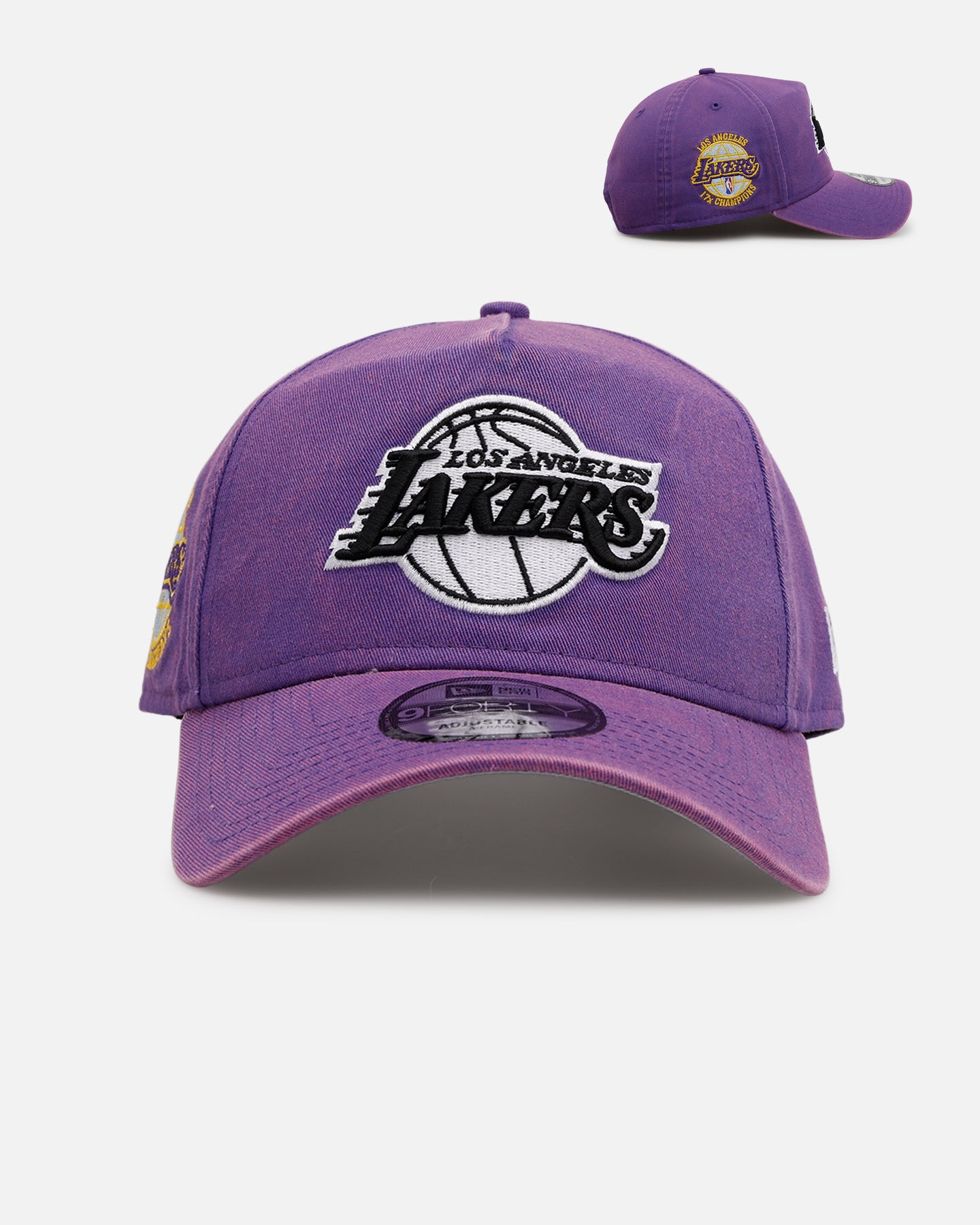 New Era Los Angeles Lakers 'Washed Purple' 9FORTY A-Frame Snapback New Era Los Angeles Lakers 'Washed Purple' 9FORTY A-Frame Snapback