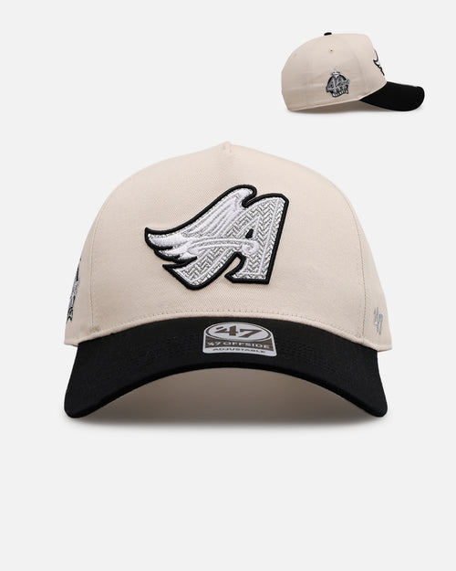 47 Brand Los Angeles Angels 'Herringbone' 47 Offside Snapback Natural/Black