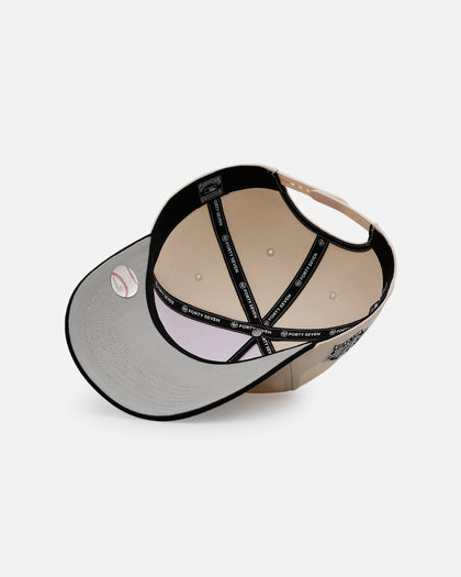 47 Brand Los Angeles Angels 'Herringbone' 47 Offside Snapback Natural/Black