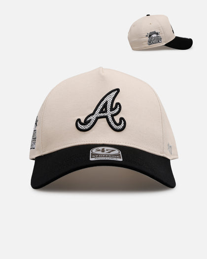 47 Brand Atlanta Braves 'Herringbone' 47 Offside Snapback Natural/Black