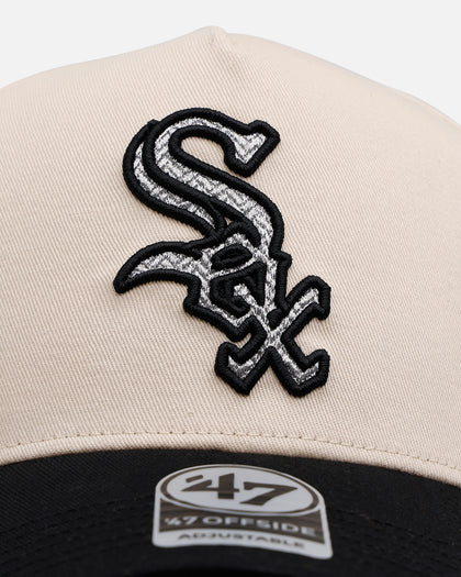 47 Brand Chicago White Sox 'Herringbone' 47 Offside Snapback Natural/Black