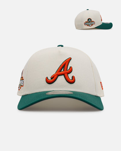 New Era Atlanta Braves 'Citrus' 9FORTY A-Frame Snapback Chrome/Green/Orange
