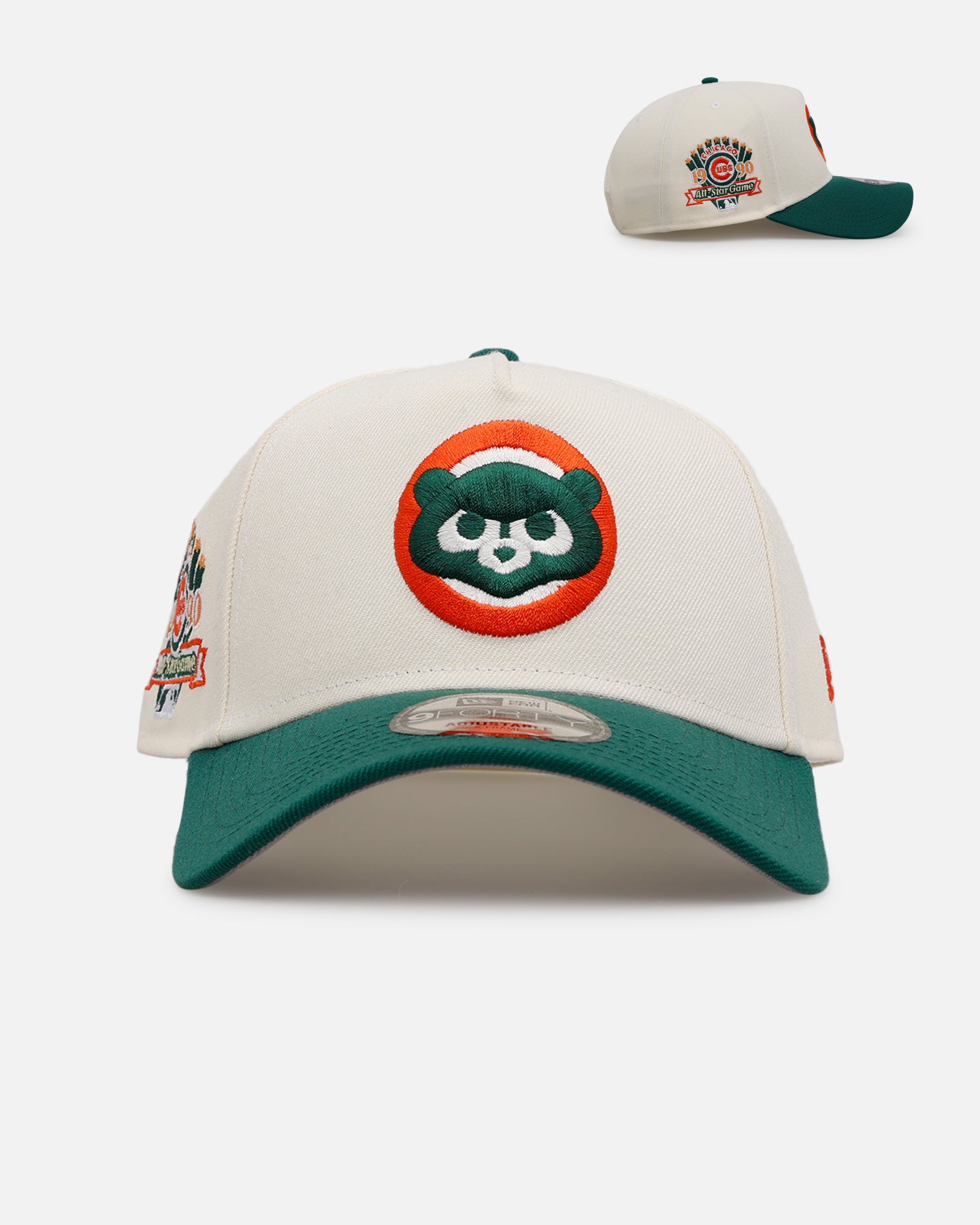 New Era Chicago Cubs 'Citrus' 9FORTY A-Frame Snapback Chrome/Green