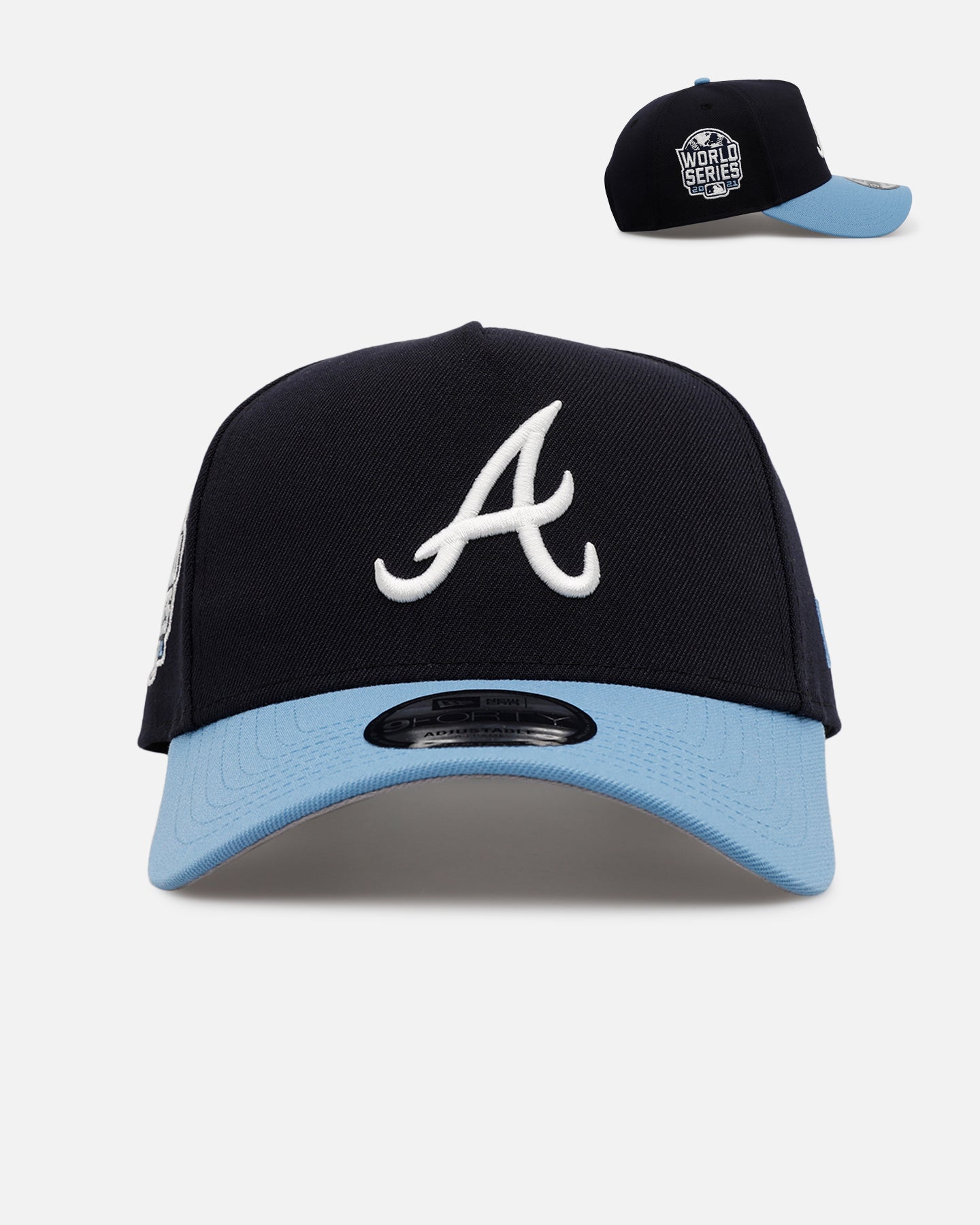 New Era Atlanta Braves 'Ocean' 9FORTY A-Frame Snapback Navy/Sky