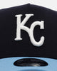 New Era Kansas City Royals 'Ocean' 9FORTY A-Frame Snapback Navy/Sky Blue