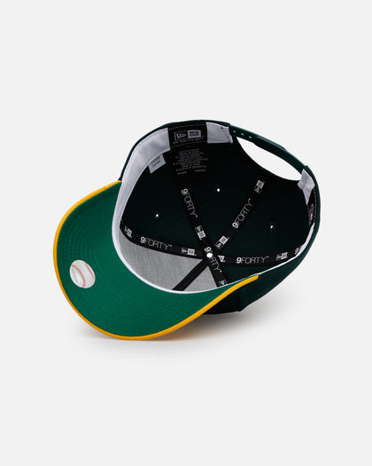 New Era Oakland Athletics 'Homage' 9FORTY A-Frame Snapback Green/Yellow