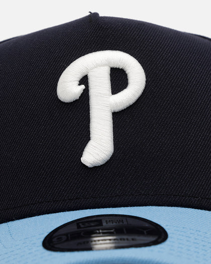 New Era Philadelphia Phillies 'Ocean' 9FORTY A-Frame Snapback Navy/Sky Blue