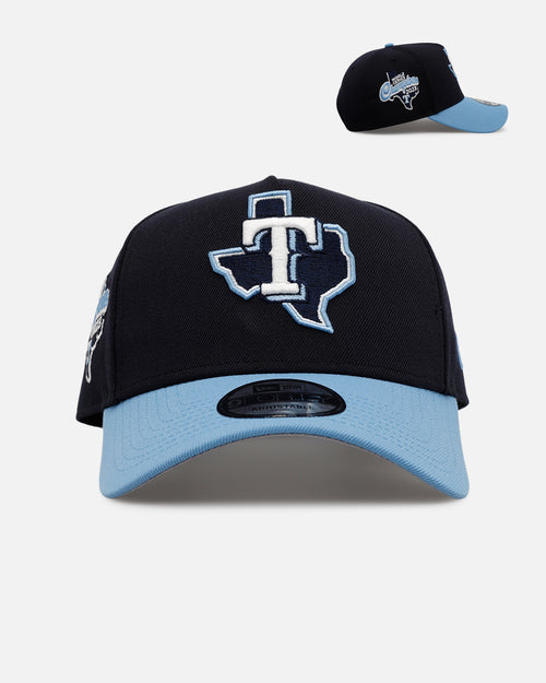 New Era Texas Rangers 'Ocean' 9FORTY A-Frame Snapback Navy/Sky Blue