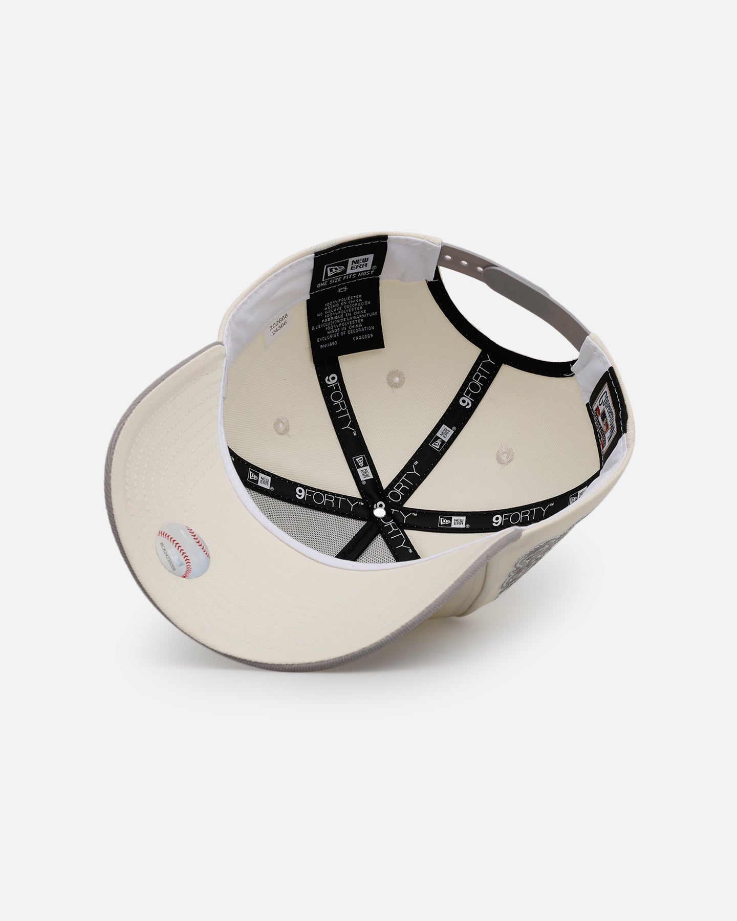 【LA/グレー】NEWERA 9FORTY デコキャップ フリーサイズ New Era Los Angeles Dodgers 'Cozy' 9FORTY A-Frame Strapback