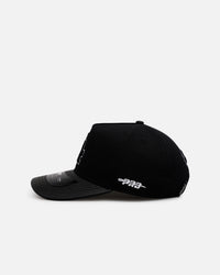 Pro Standard Los Angeles Dodgers 'Black Chenille' Pro Pinch Strapback Black